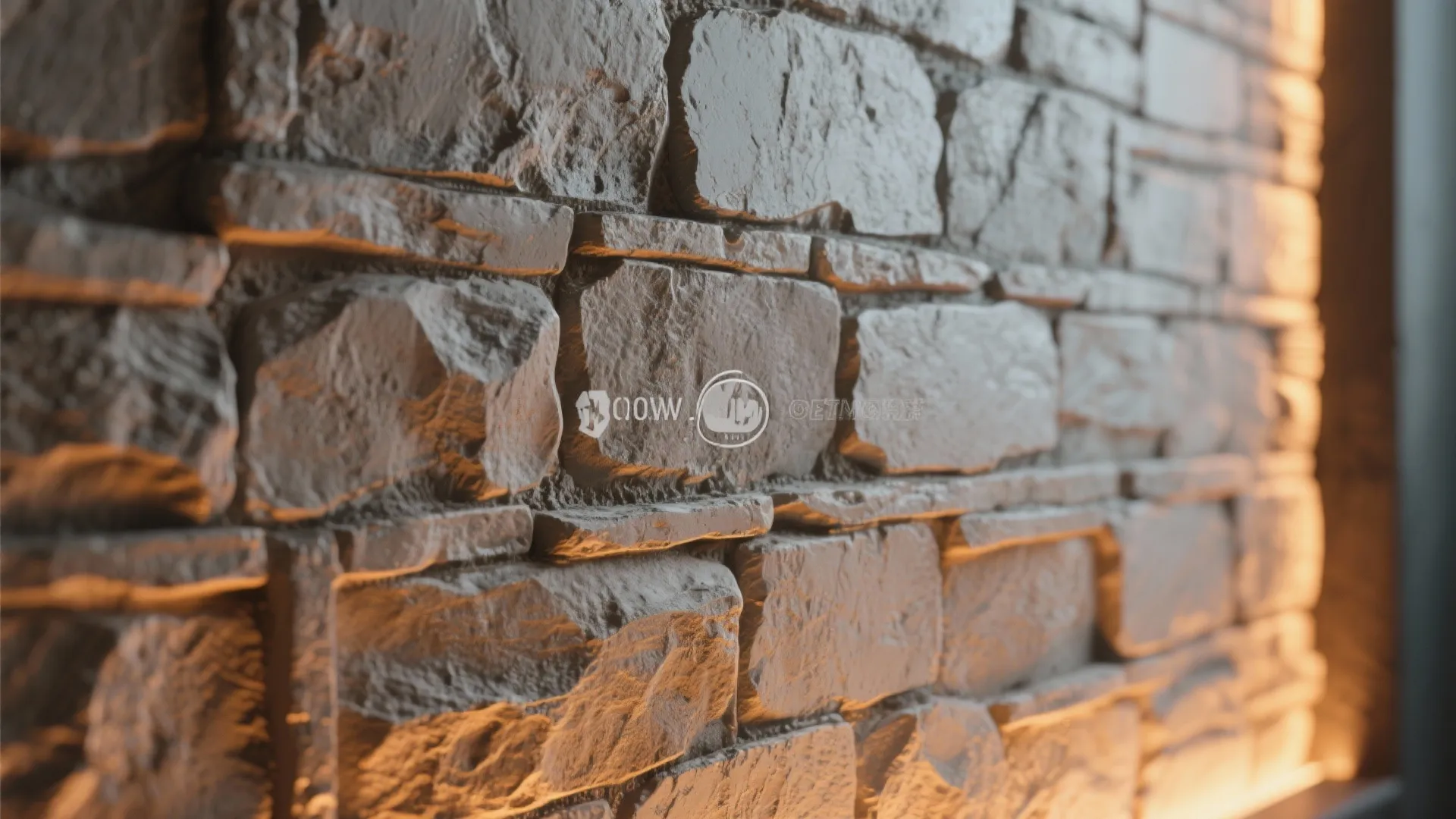 2. Faux Stone Accent Wall