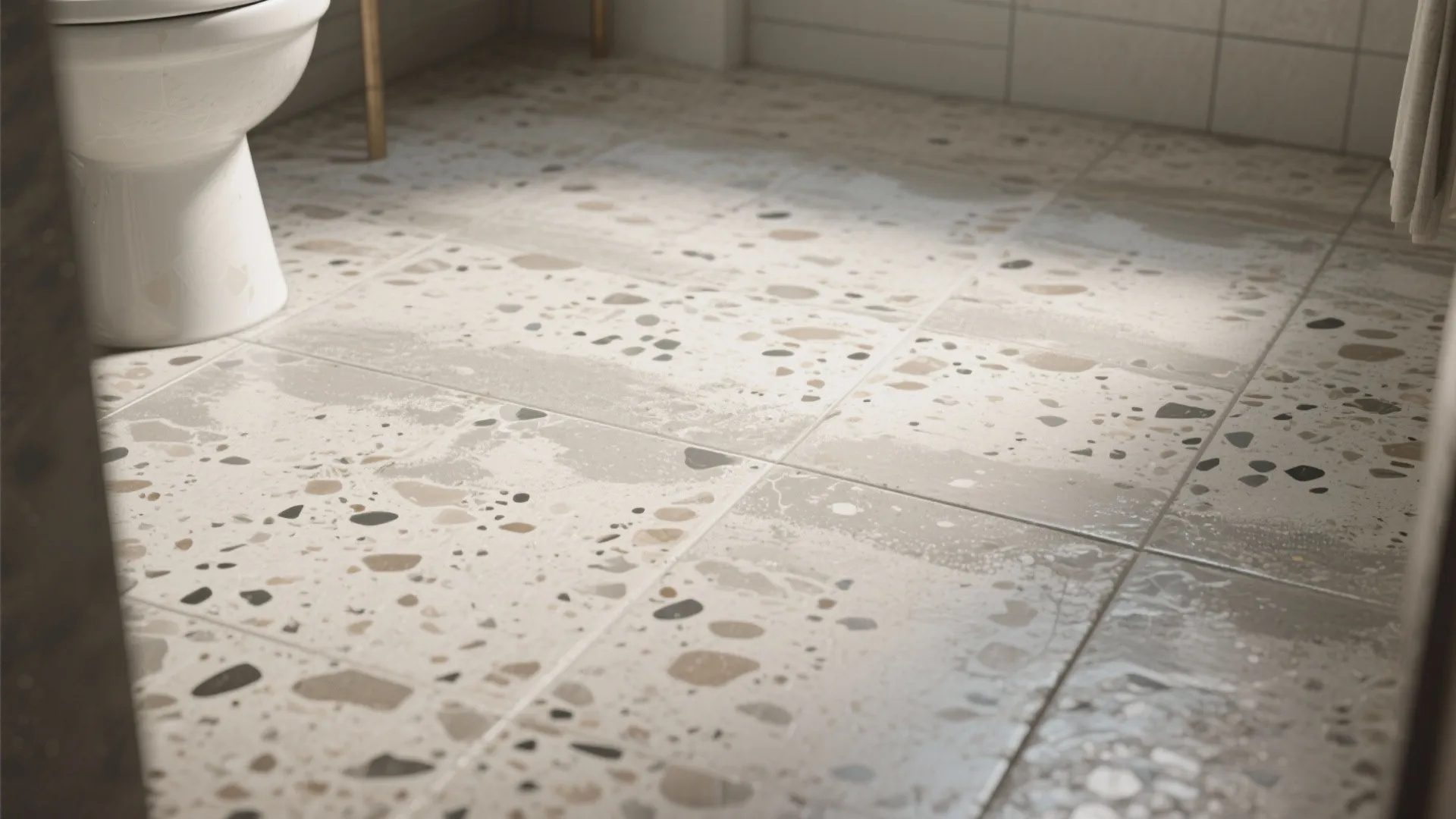 4. Faux Cement or Terrazzo Finish