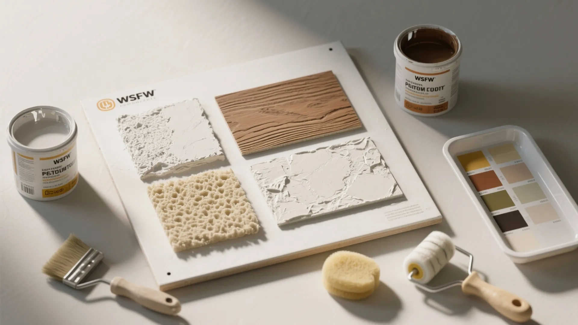 5. Faux textures with affordable plastic paint