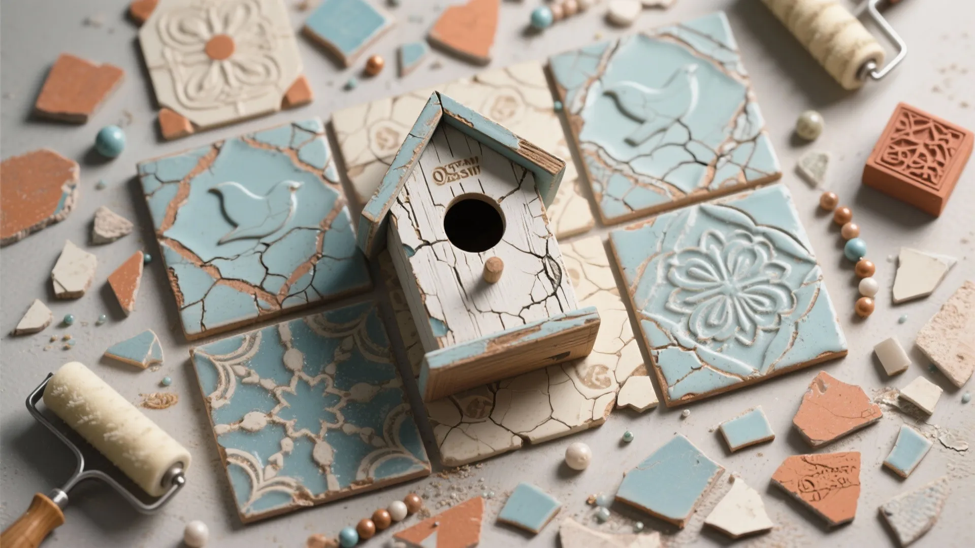 Upcycled Patterned Tile Look