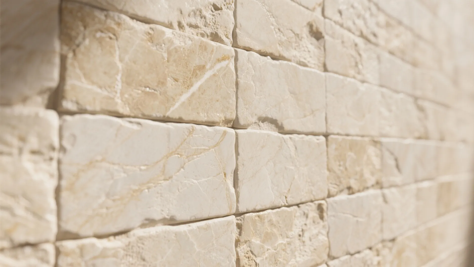 2. Faux travertine panels