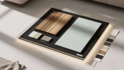 Modern Material Sample Display for Interior Design