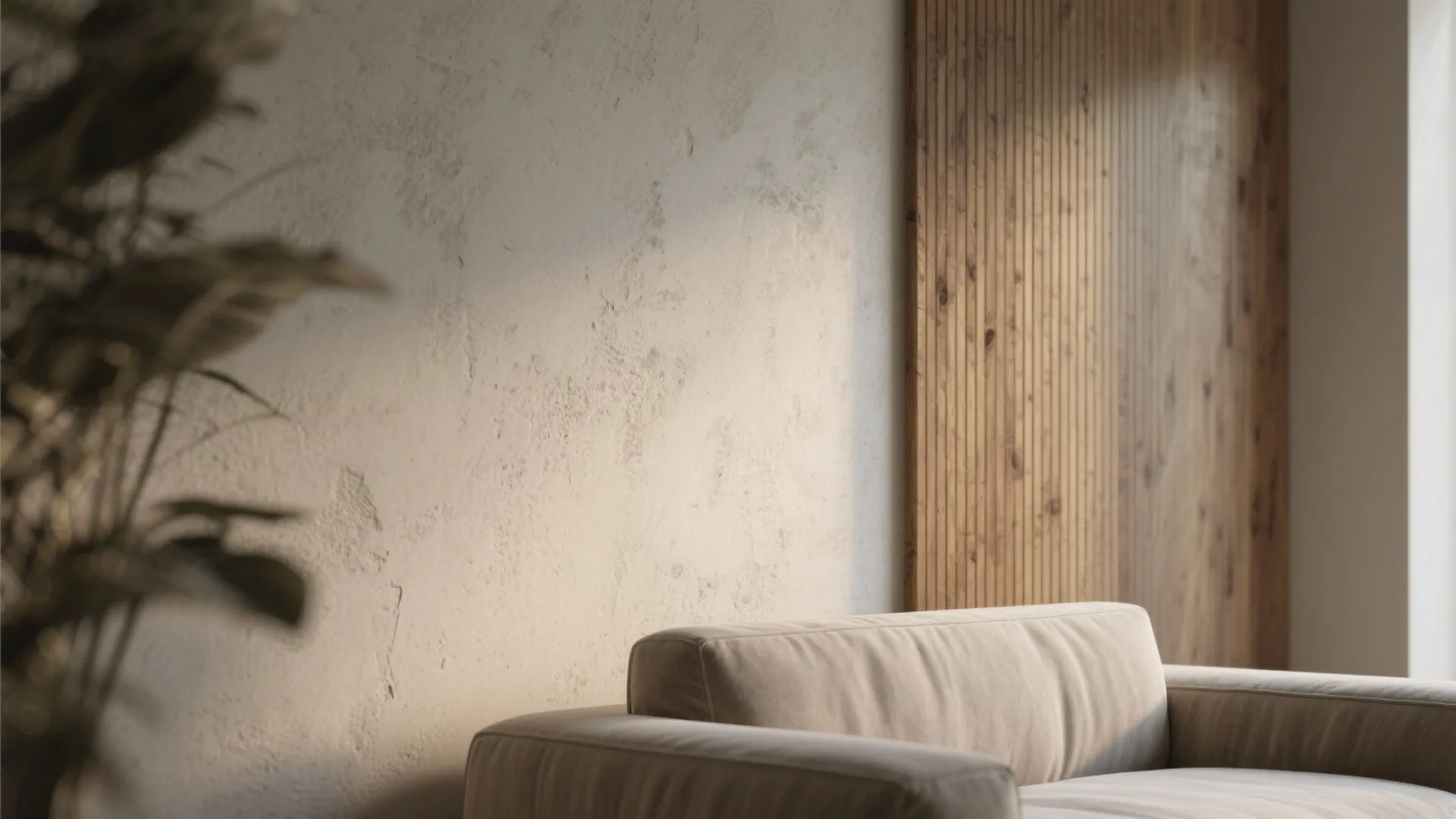 Textured Feature Walls that Define Zones