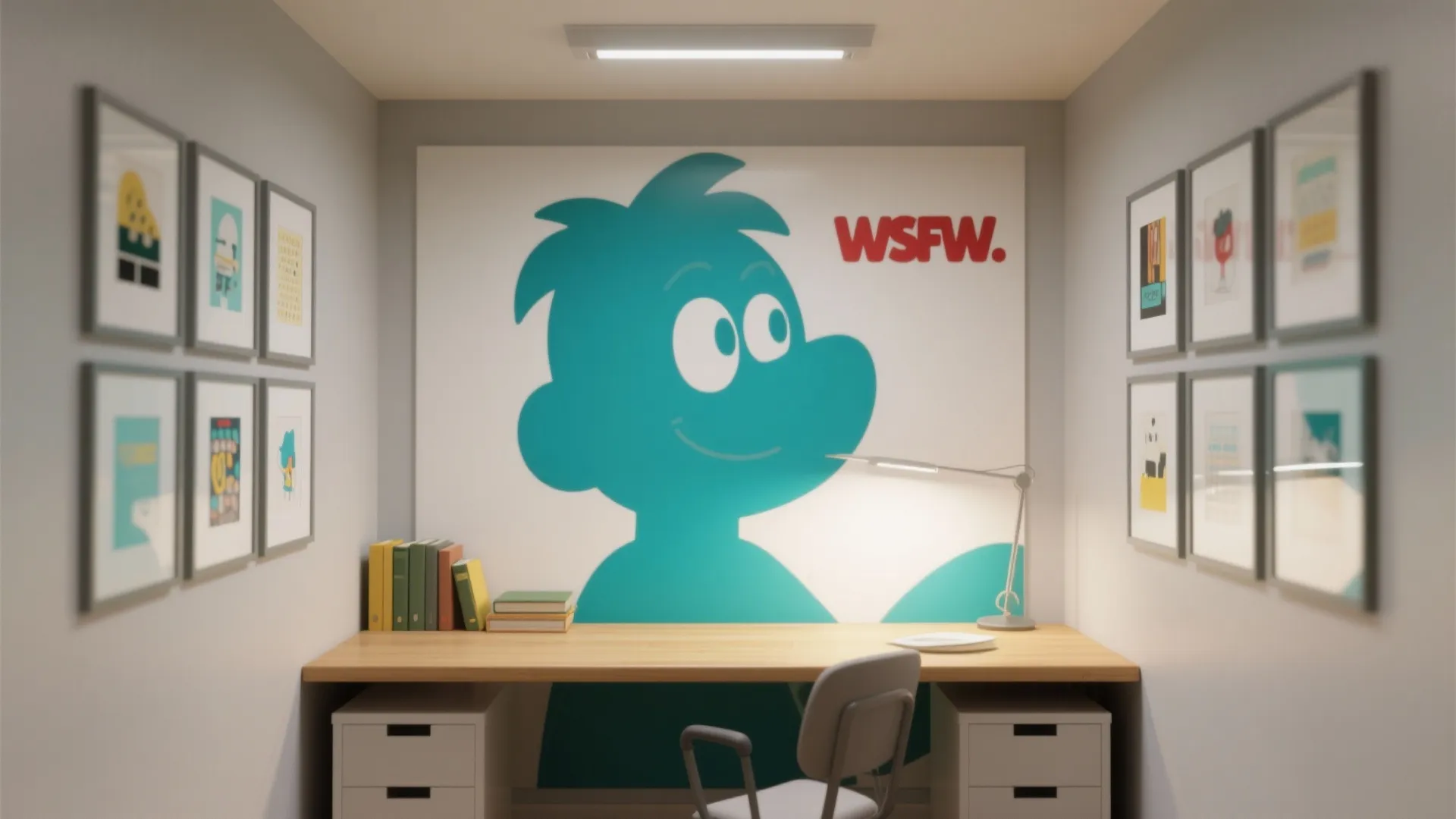 Cartoon Wall Art that Fuels Focus