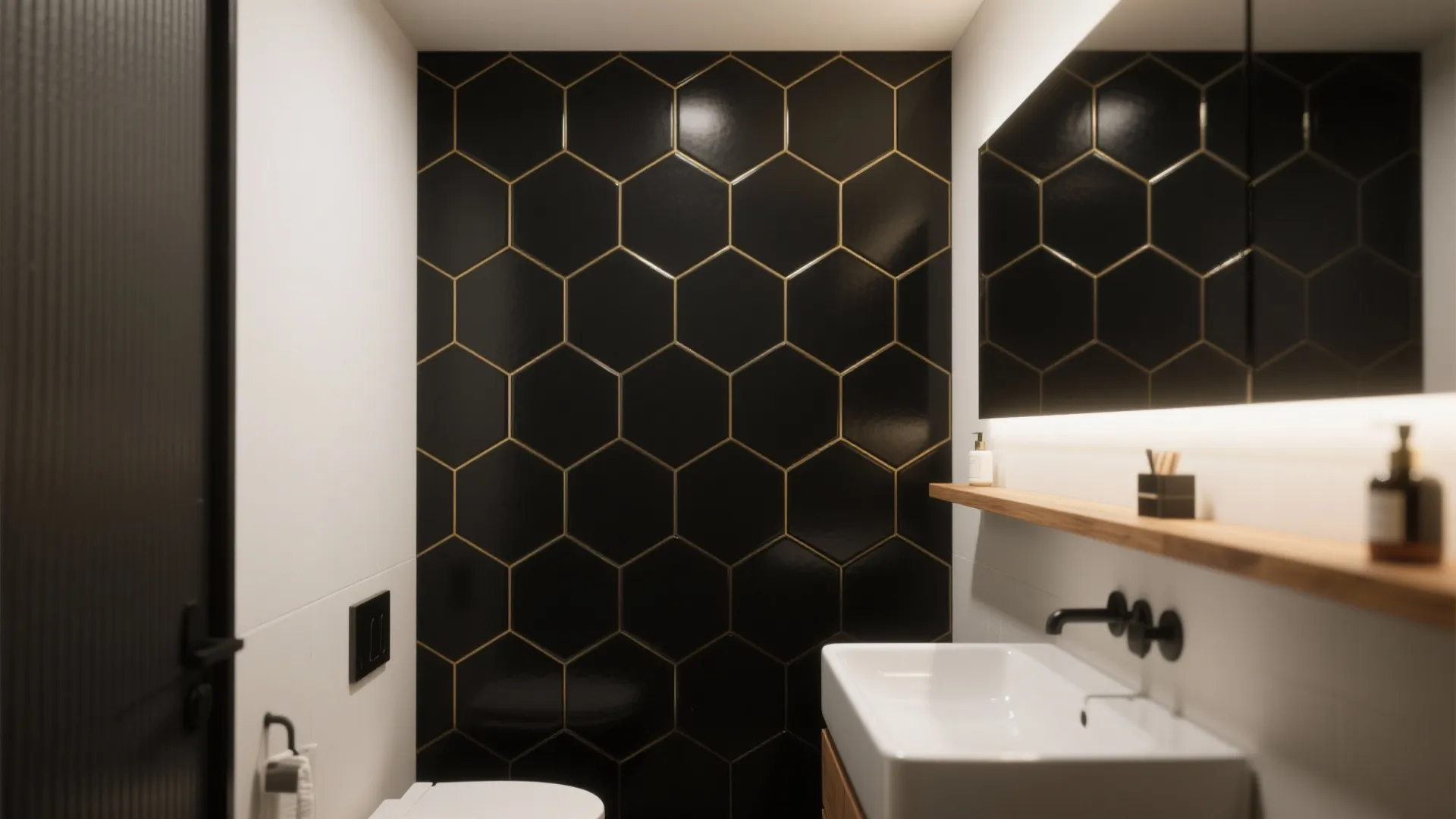 2. Feature Wall with Patterned Tile