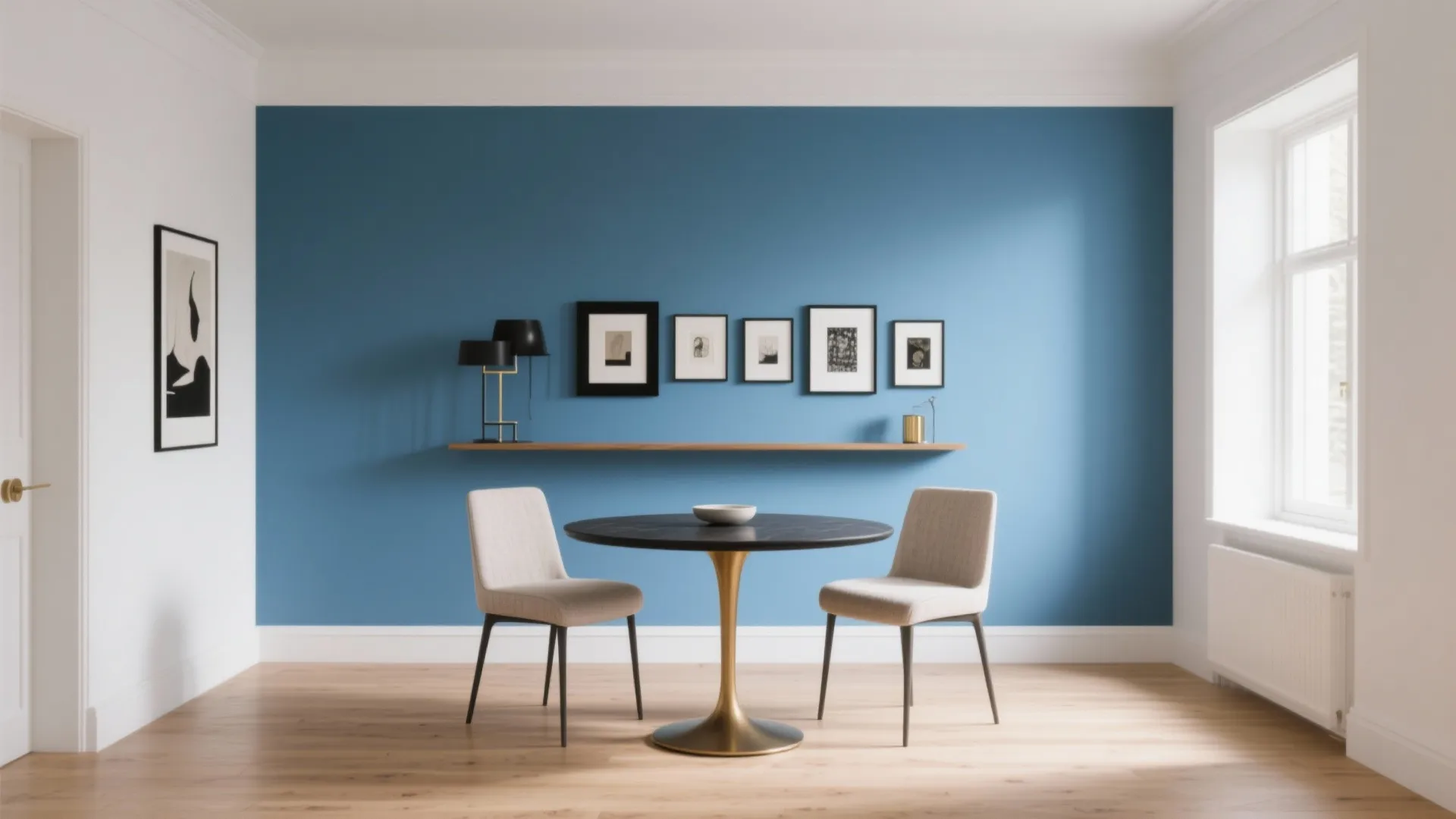 Feature Wall + Art: Sky Blue That Zones and Tells Stories