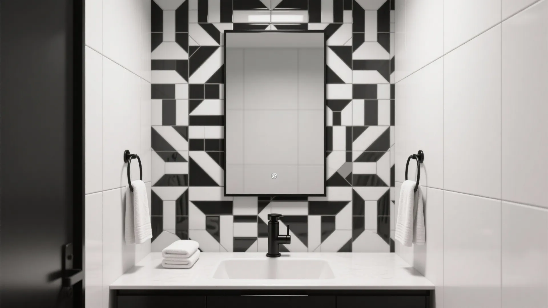 Graphic Geometric Feature Wall (One Wall Only)