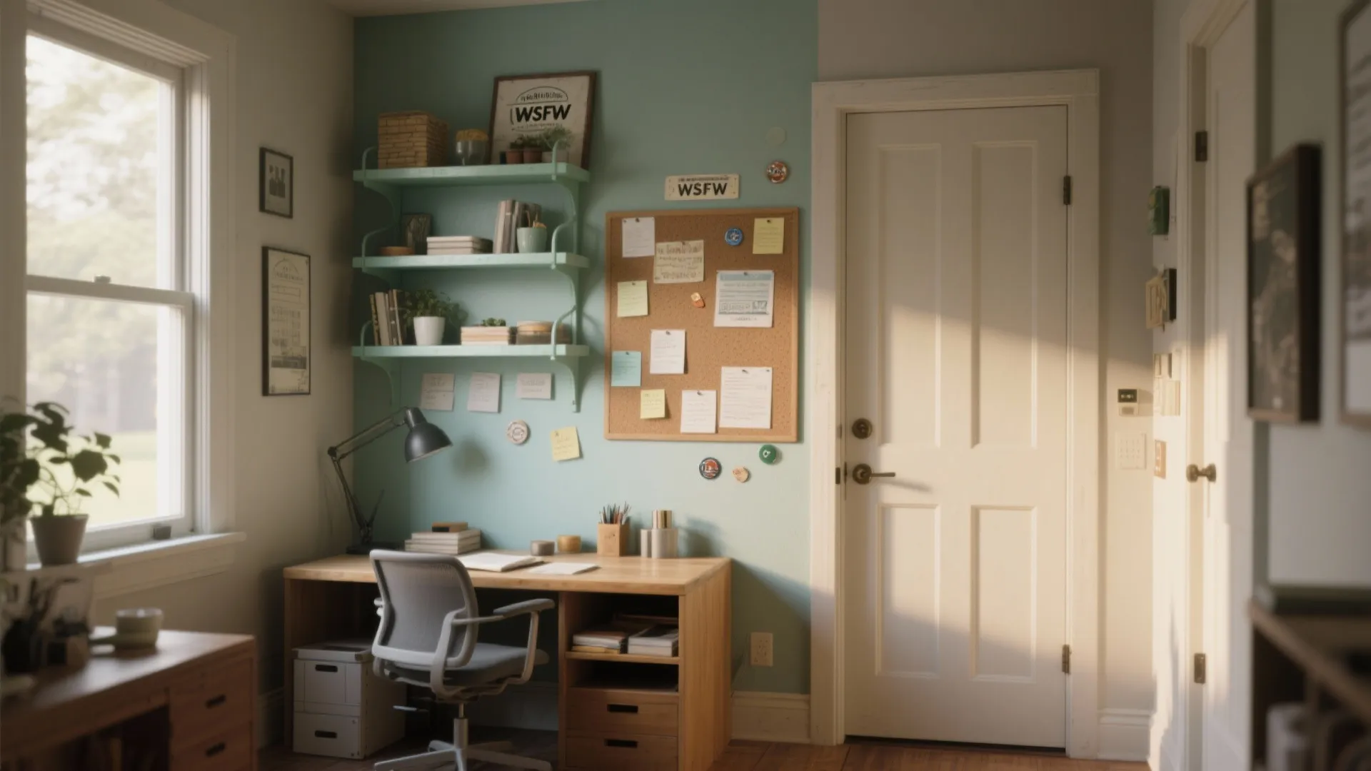 5. Functional feature walls: washable finishes and magnetic paint