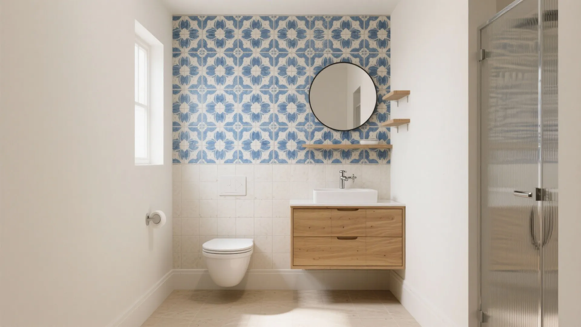 Patterned feature wall with local flair