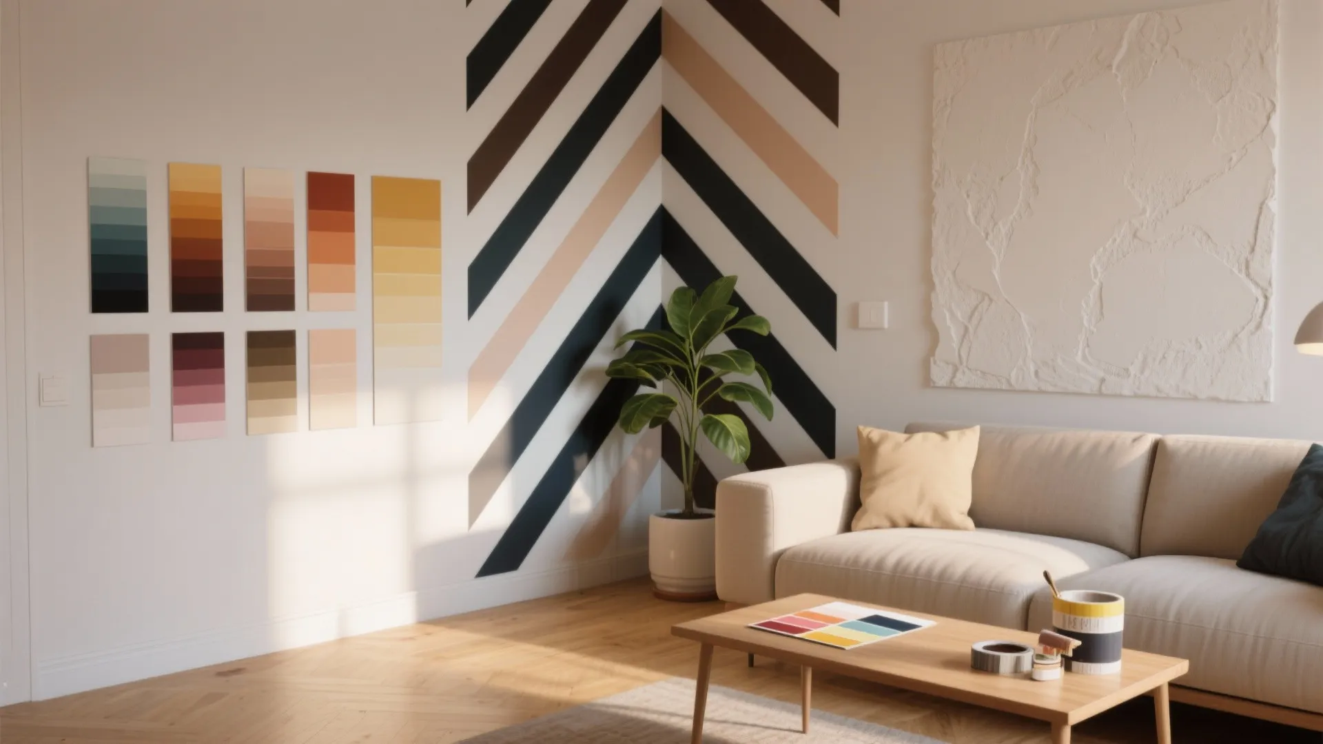 Wall Paint Design: 5 Creative Ideas: Practical and playful wall paint design ideas for small spaces, from bold accents to functional finishes