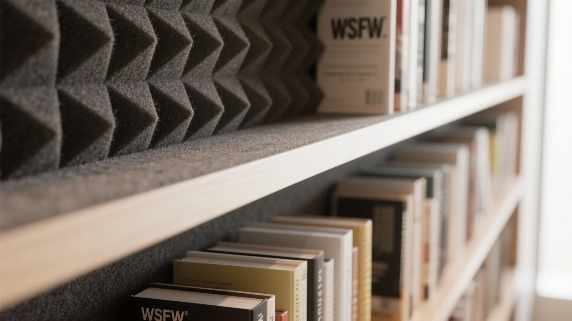 Acoustic Panels and Books as Sound Diffusers