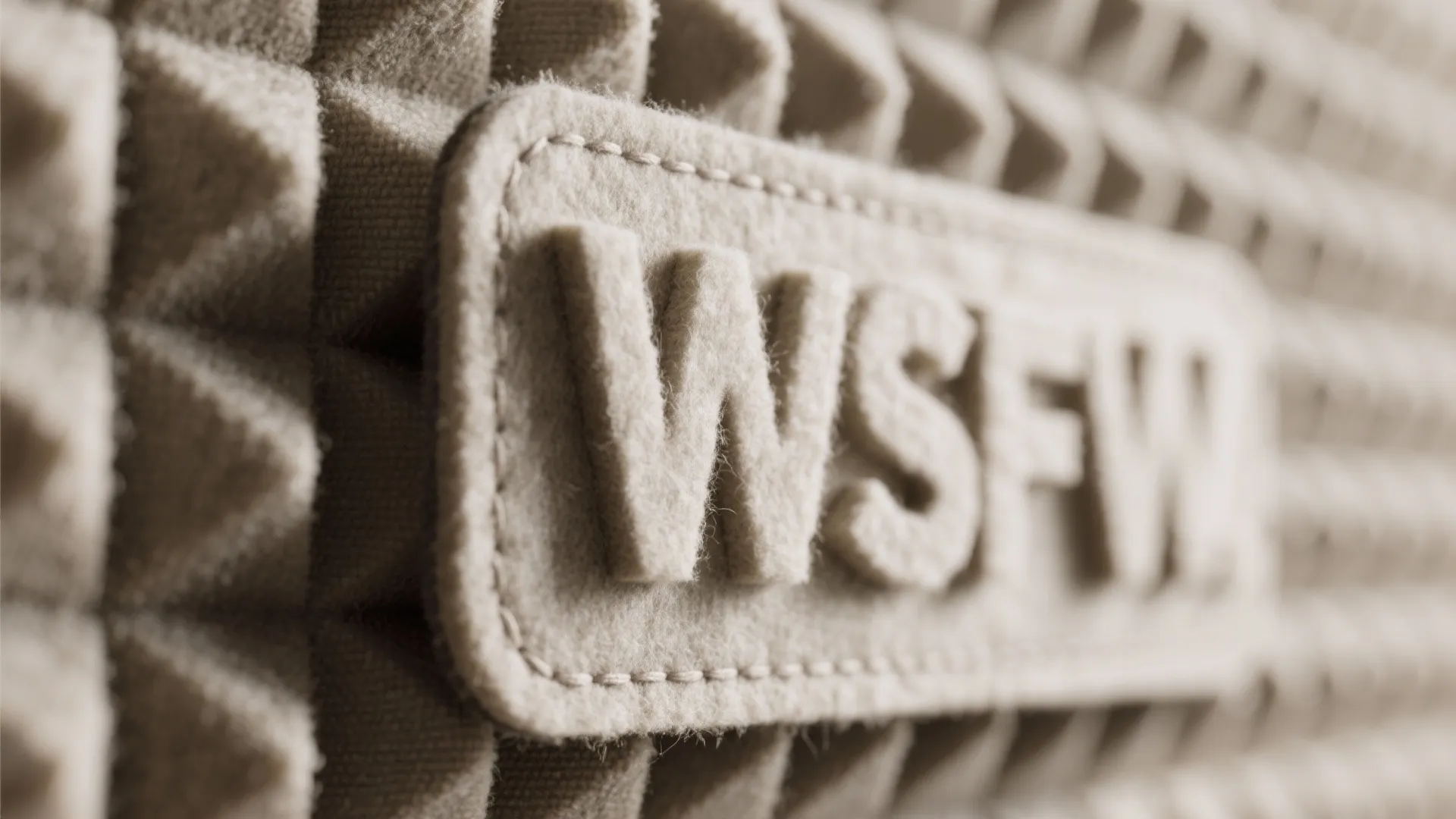 Soft Felt Letter Wall with Hidden Acoustic Panels