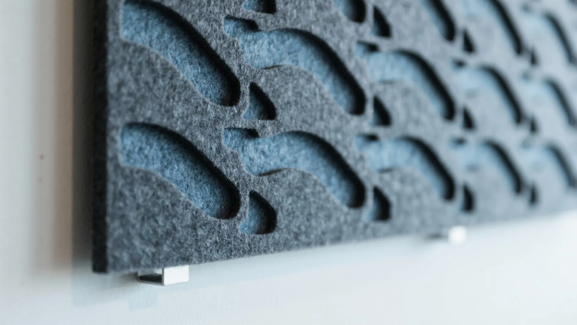 Acoustic laser-cut felt or PET panels