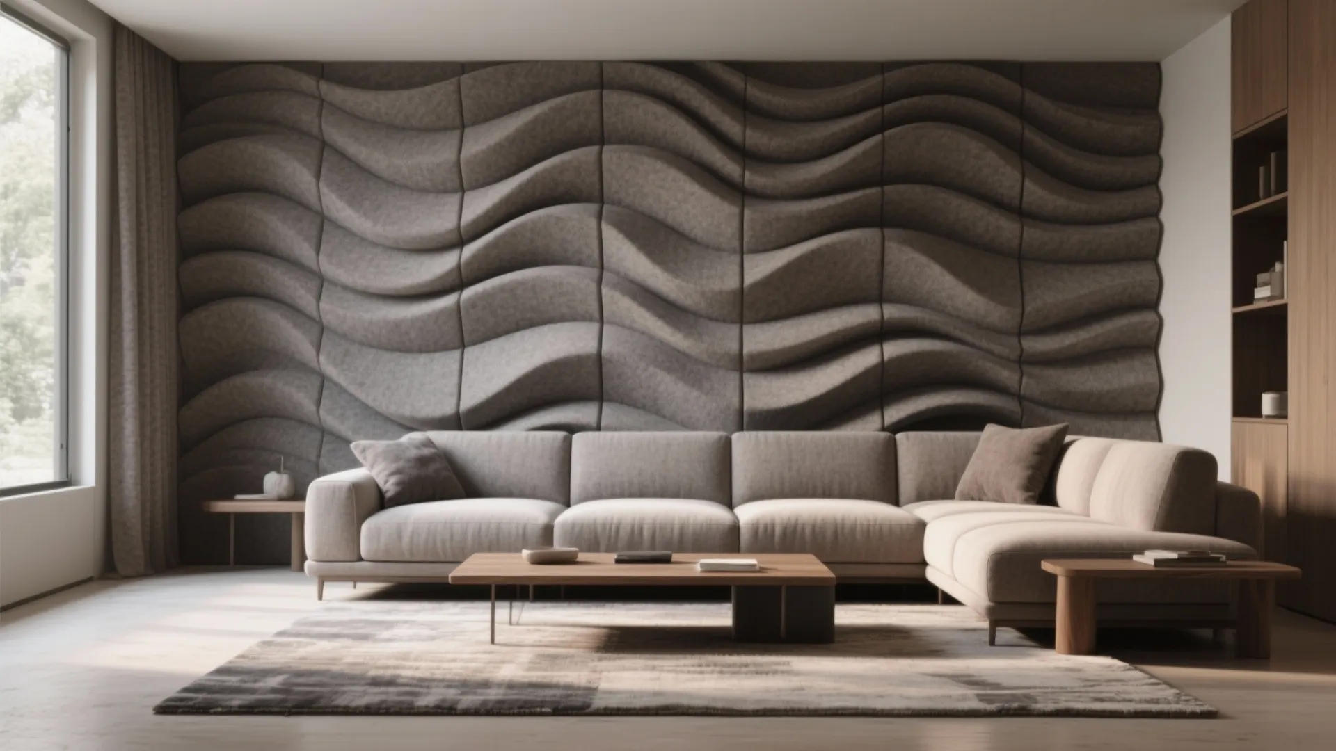 Acoustic 3D Soft Panels and Relief Wallpapers