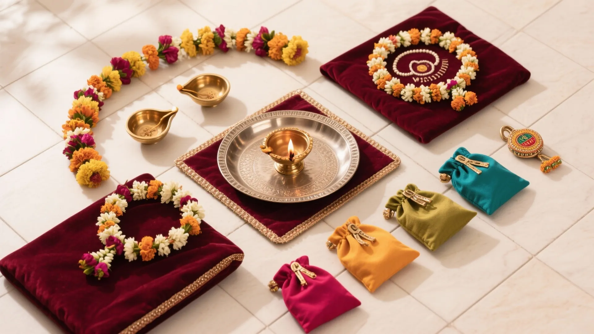 5) Festival-Ready Thali Kit with Swappable Themes