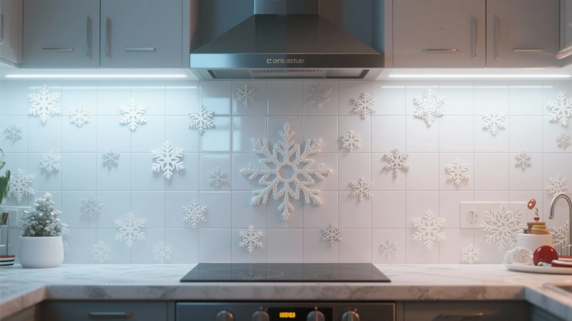 8. Festive Backsplash Decals