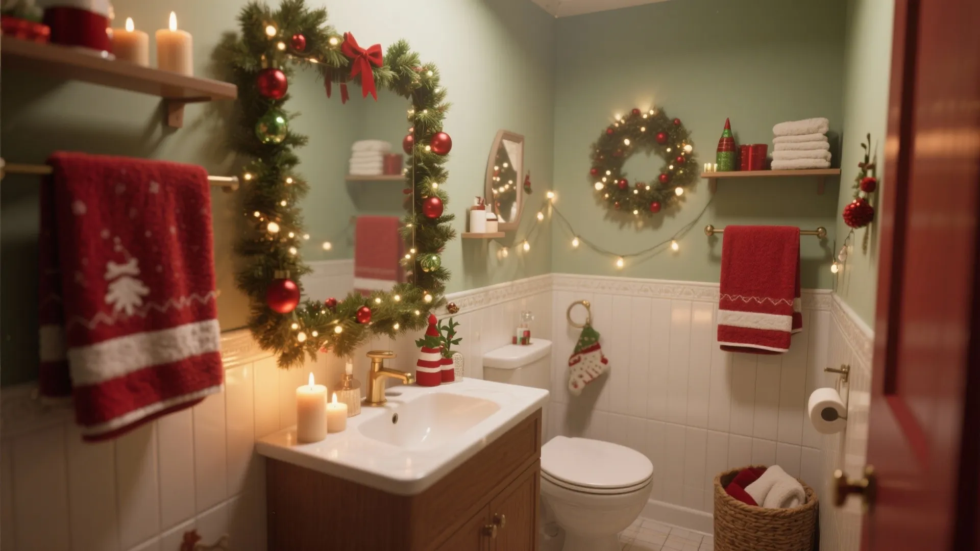 10 Cozy Christmas Ideas for Your Bathroom: My Favorite Ways to Bring Holiday Cheer Into the Smallest Room at Home