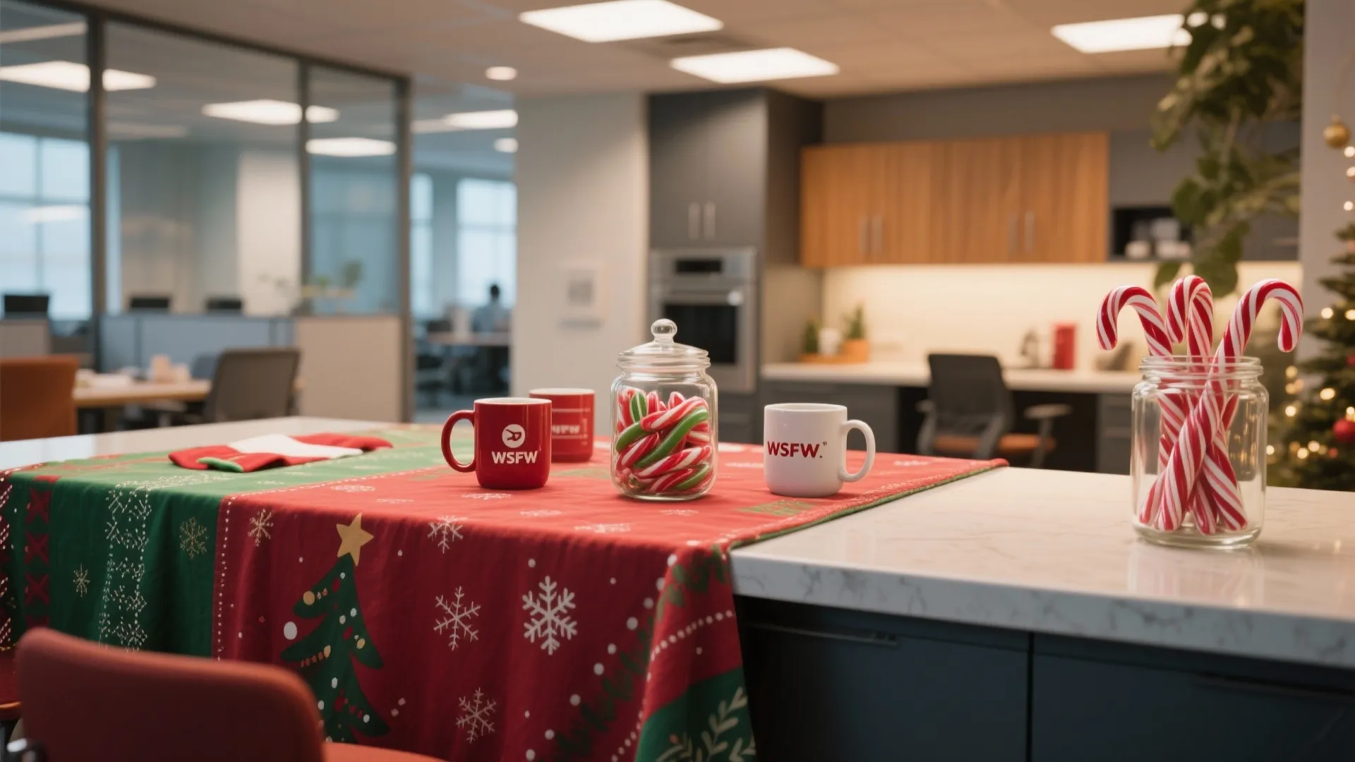 5. Festive Break Room Makeover