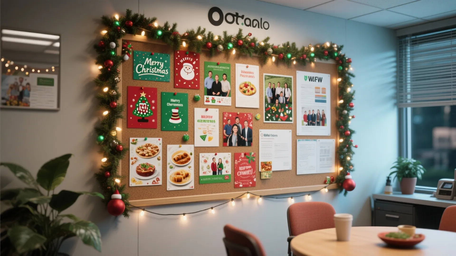 8. Festive Bulletin Board