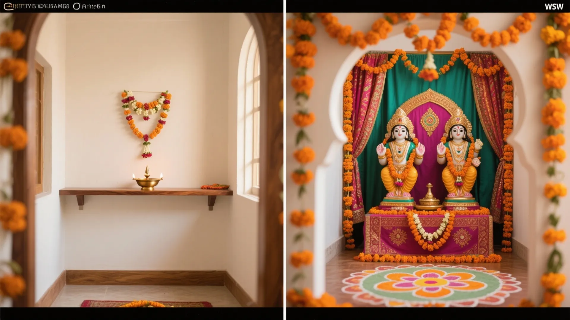 Festive Layers: Marigolds, Rangoli, and Seasonal Fabrics