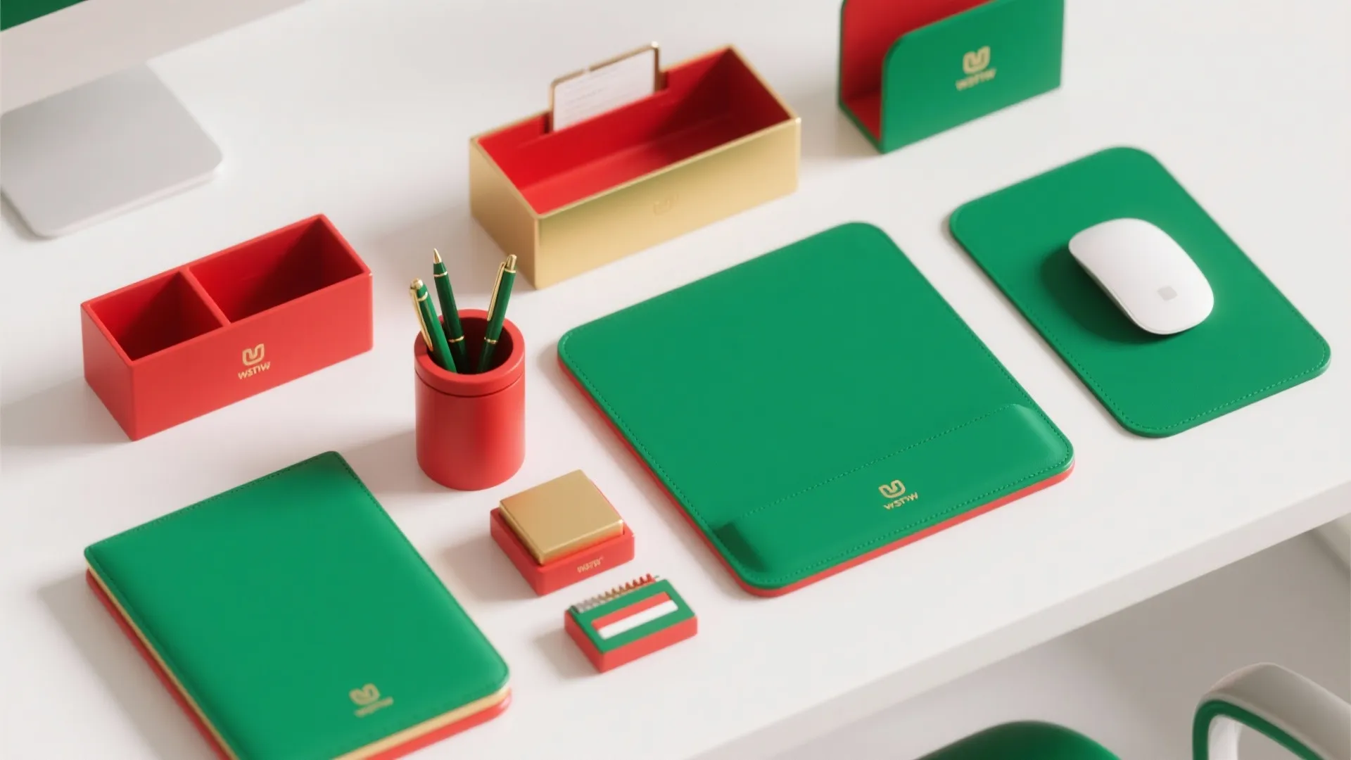 7. Coordinated Desk Accessories