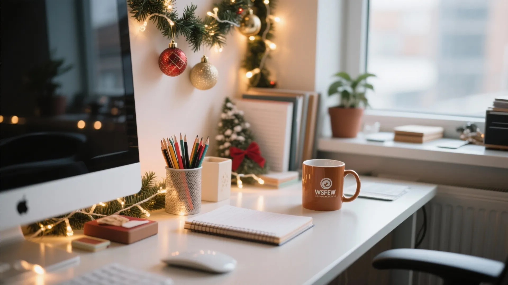 2. Festive Desk Corners