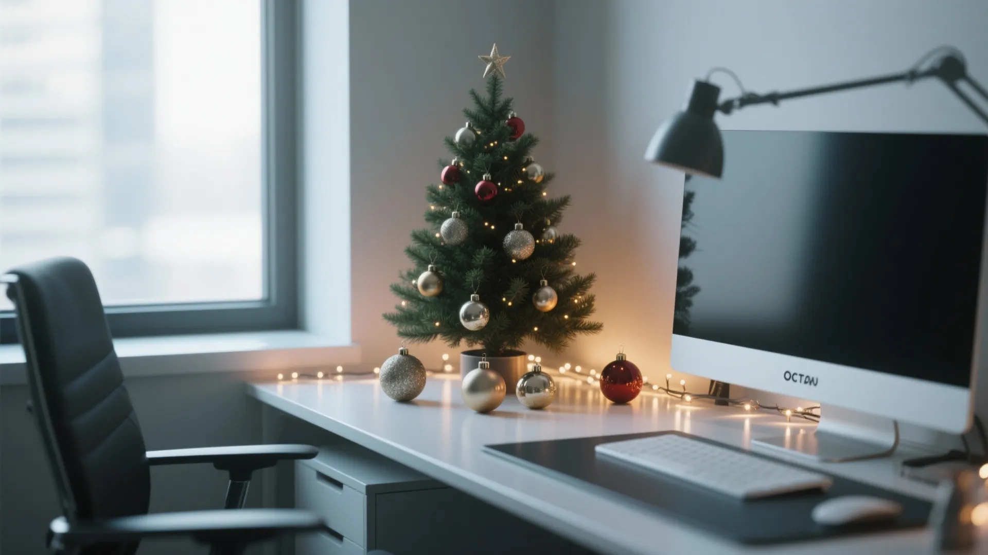 1. Festive Desk Corners