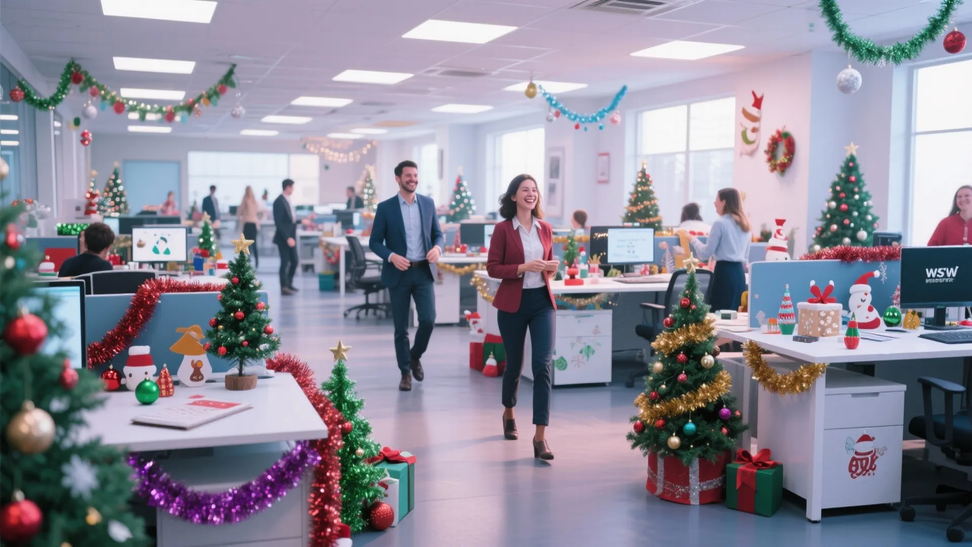 2. Festive Desk Decorating Contest