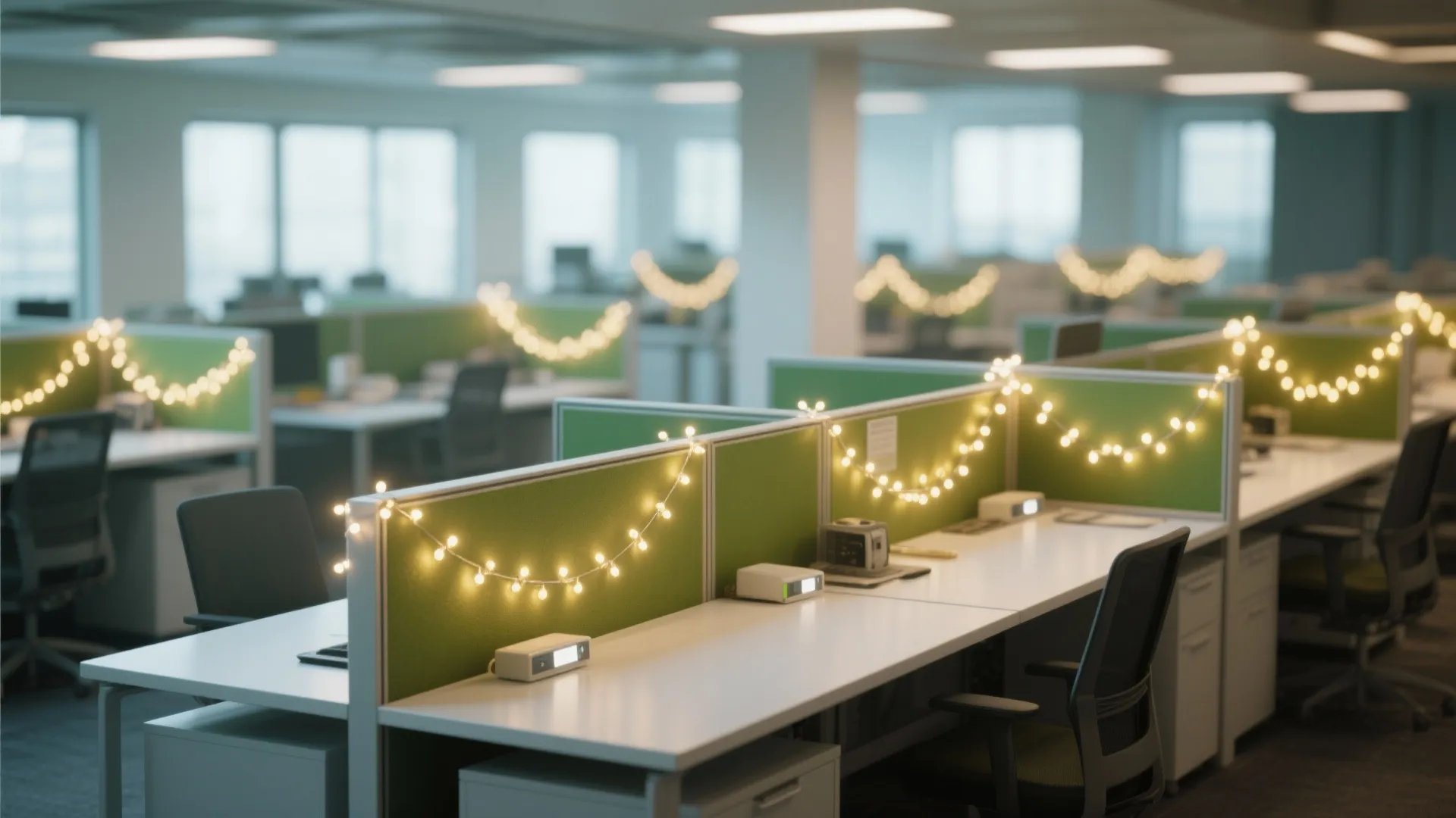 2. Festive Desk Garlands
