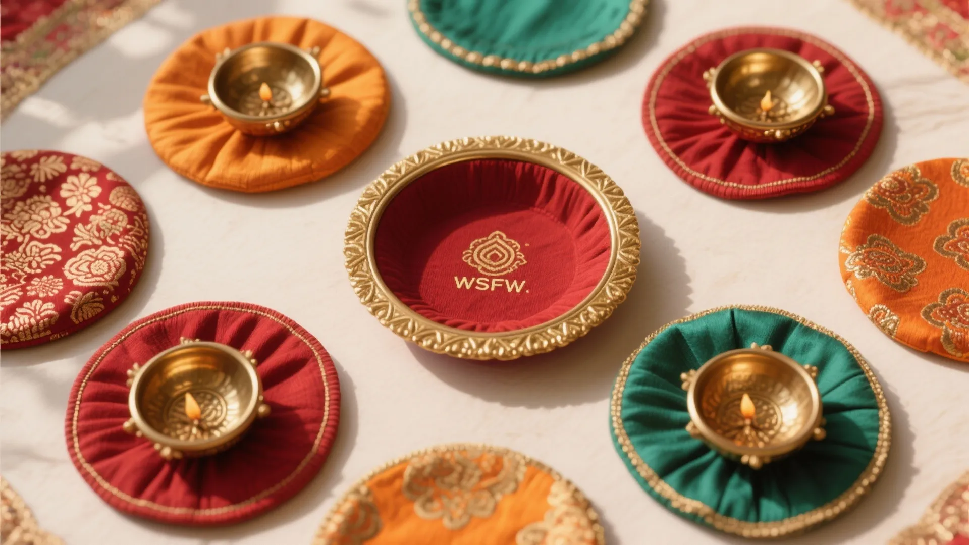 Festive Color Blocking with Fabrics