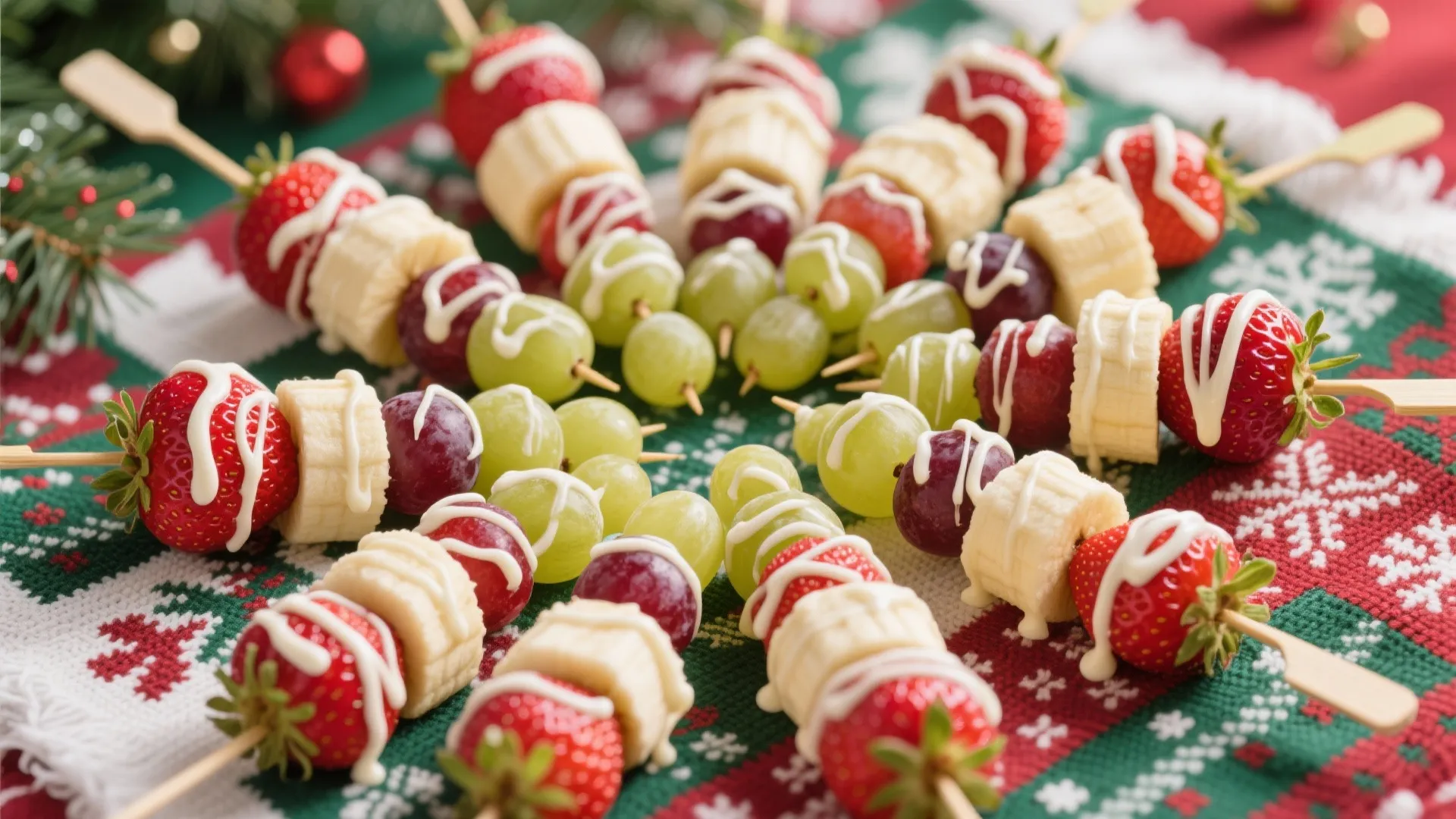 9. Festive Fruit Skewers