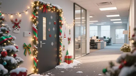 10 Creative Christmas Office Door Ideas