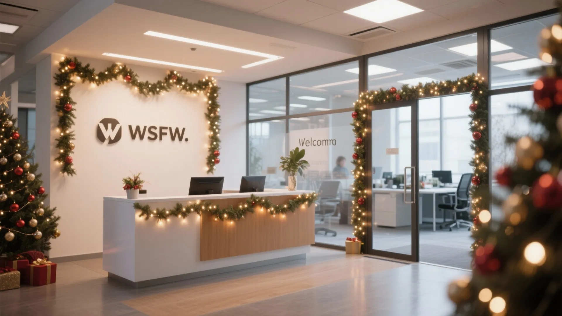 2. Festive Entrance Makeover