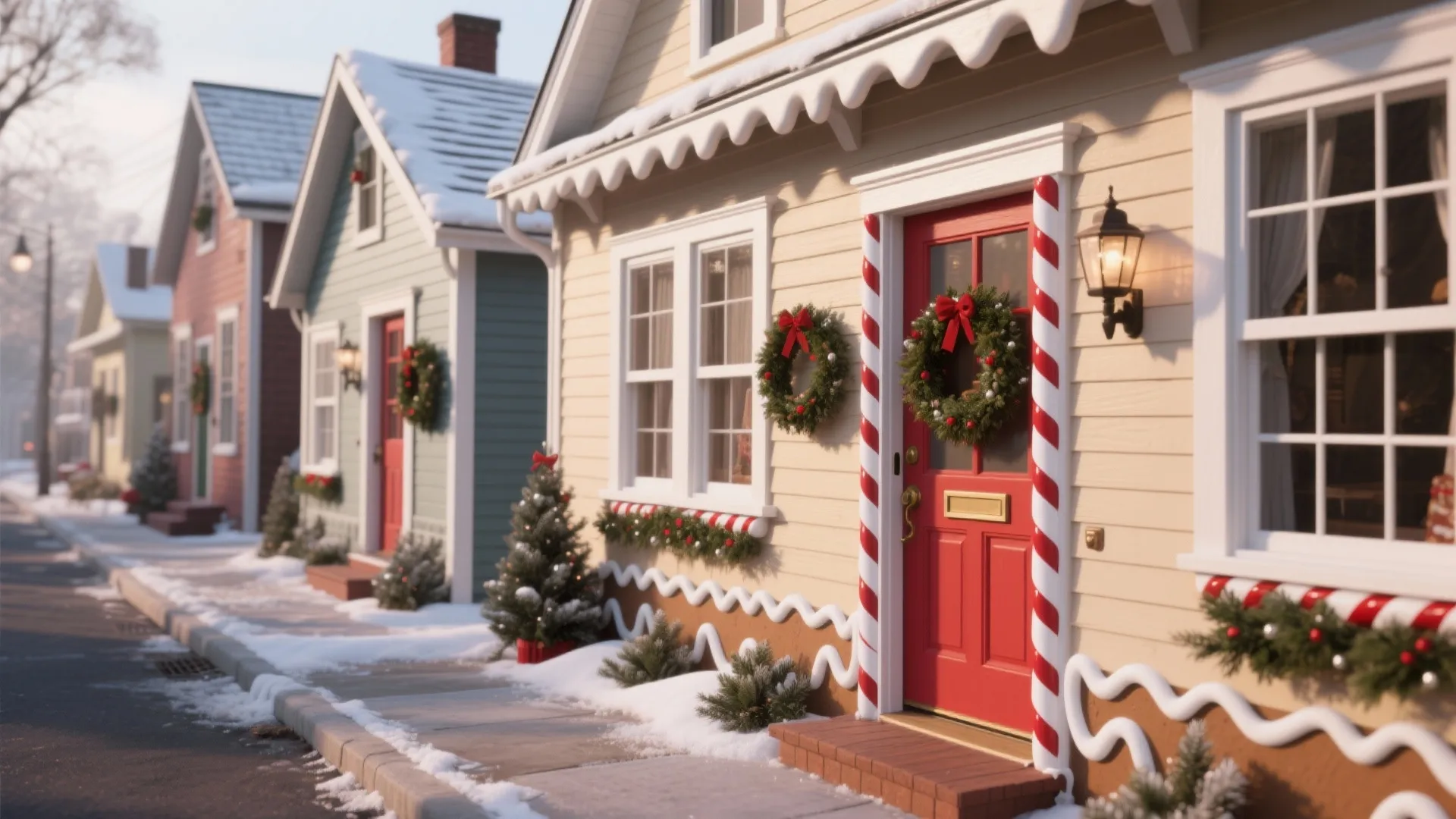 Painted Christmas Houses: 5 Festive Ideas