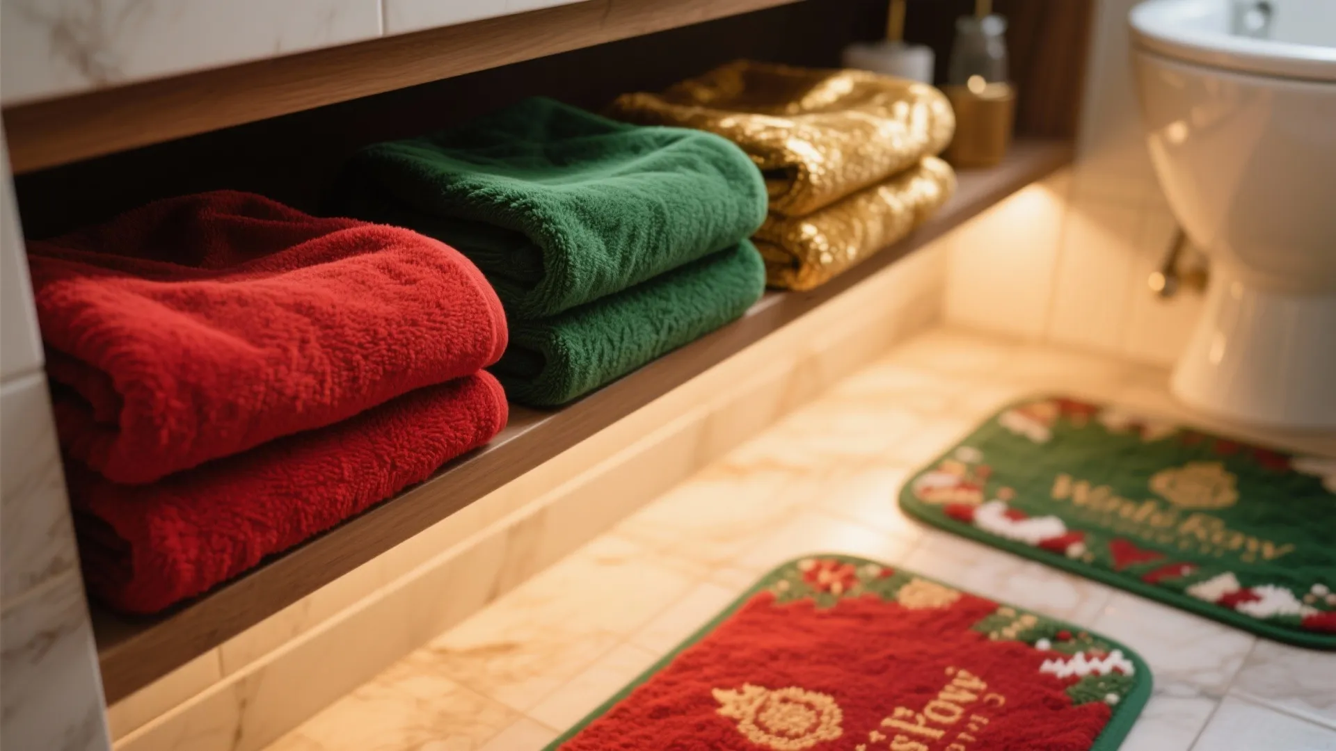 1. Festive Towels & Mats