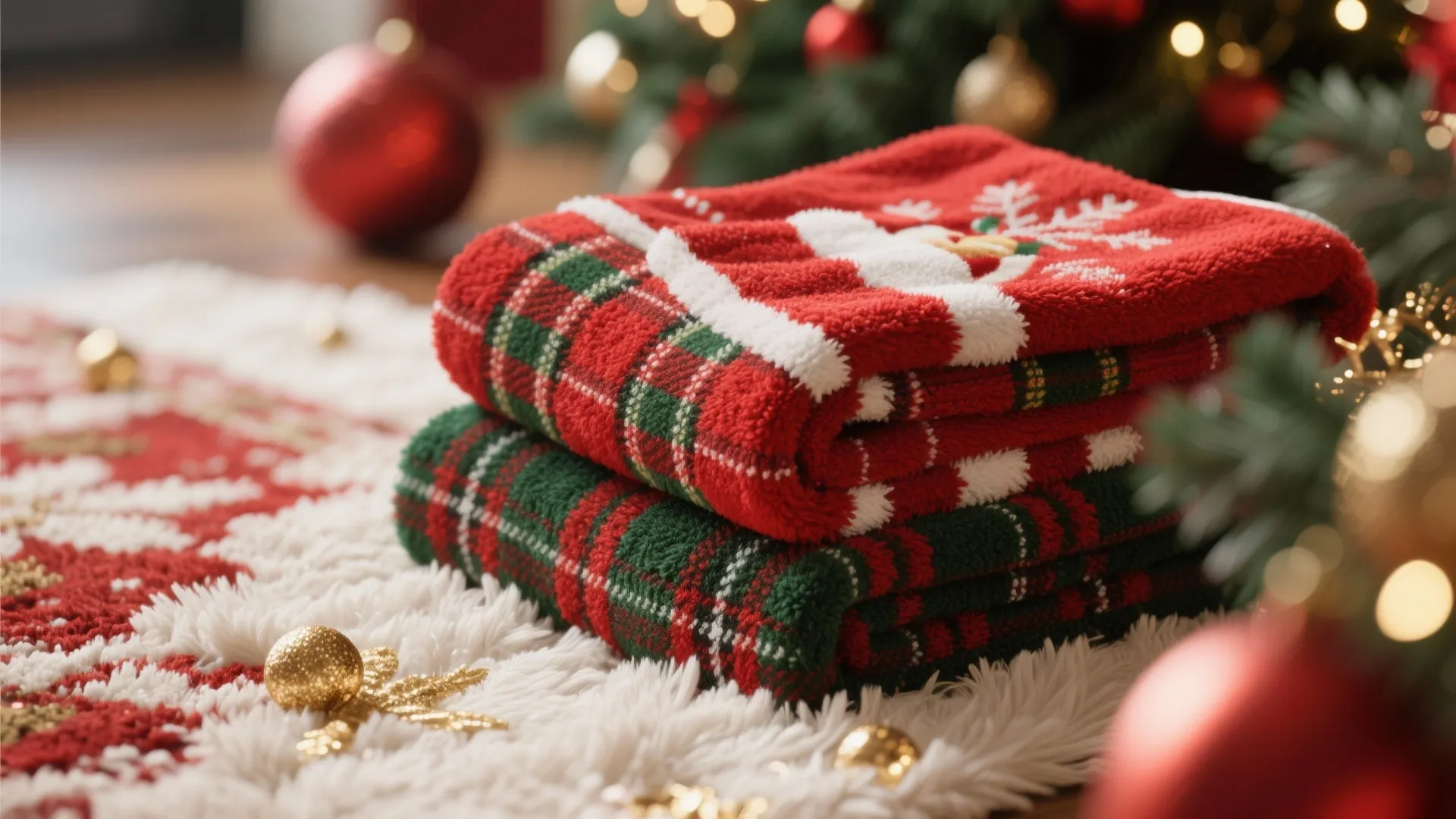 Tip 1: Festive Towels & Rugs