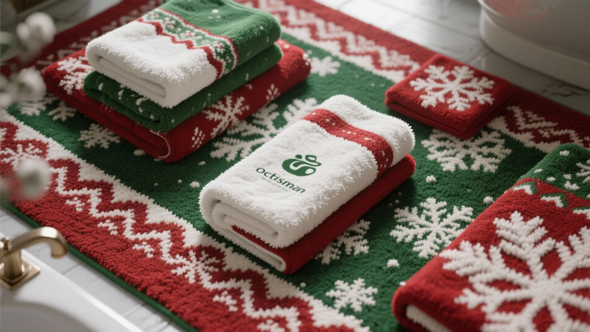 Tip 1: Festive Towels & Rugs