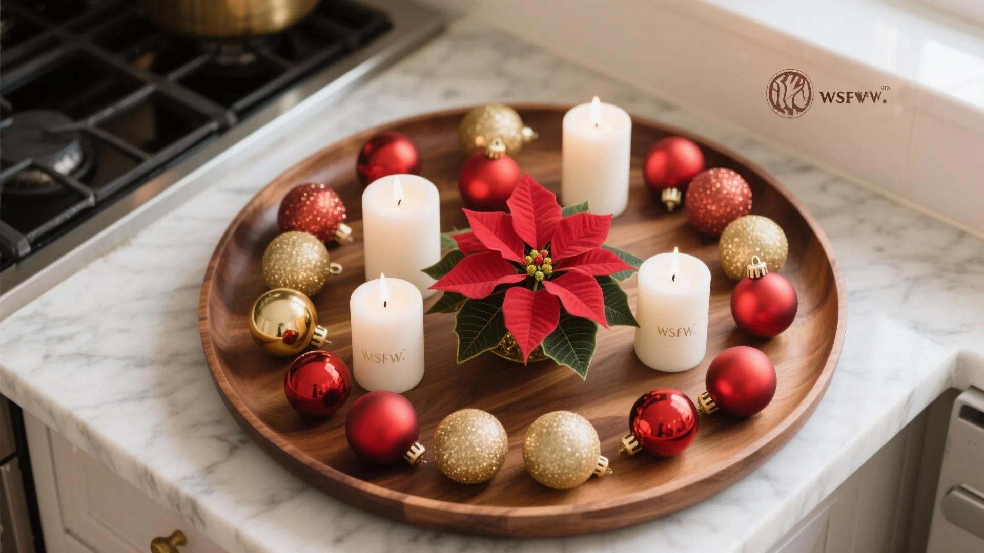 3. Festive Tray Display