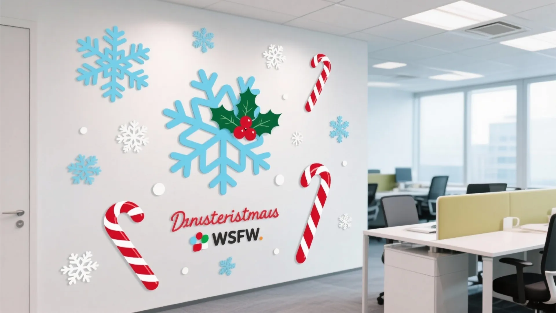 9. Festive Wall Decals