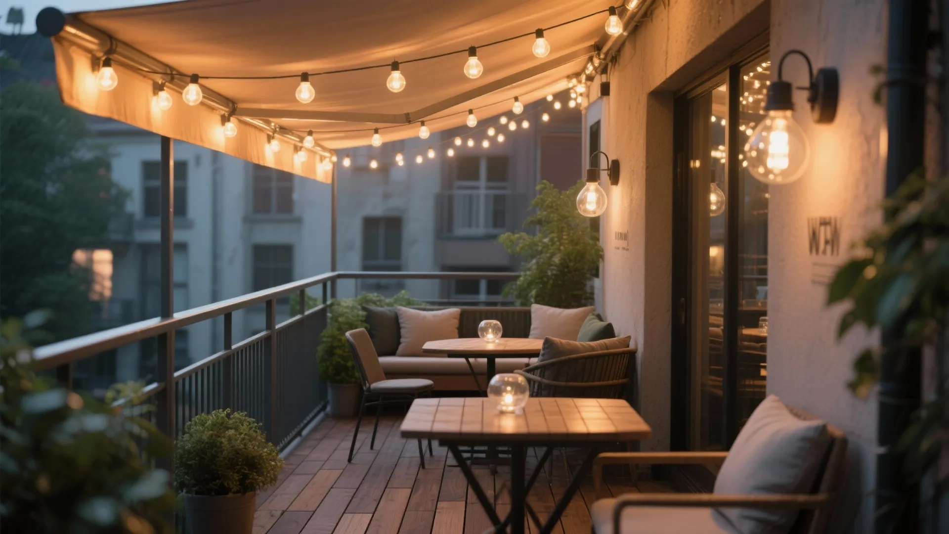 String Festoons and Overhead Canopies