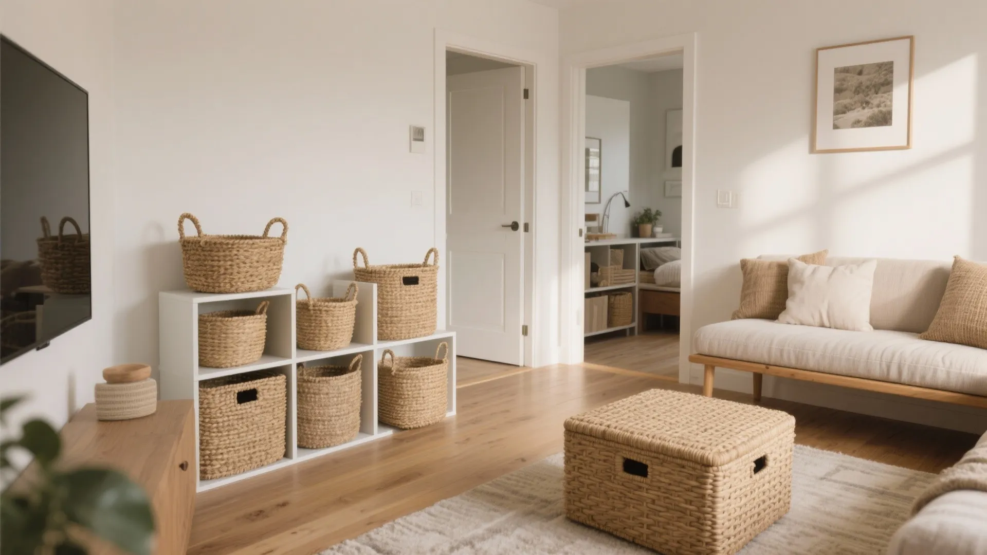 Modular Fiber Storage: Baskets, Ottomans, and Benches