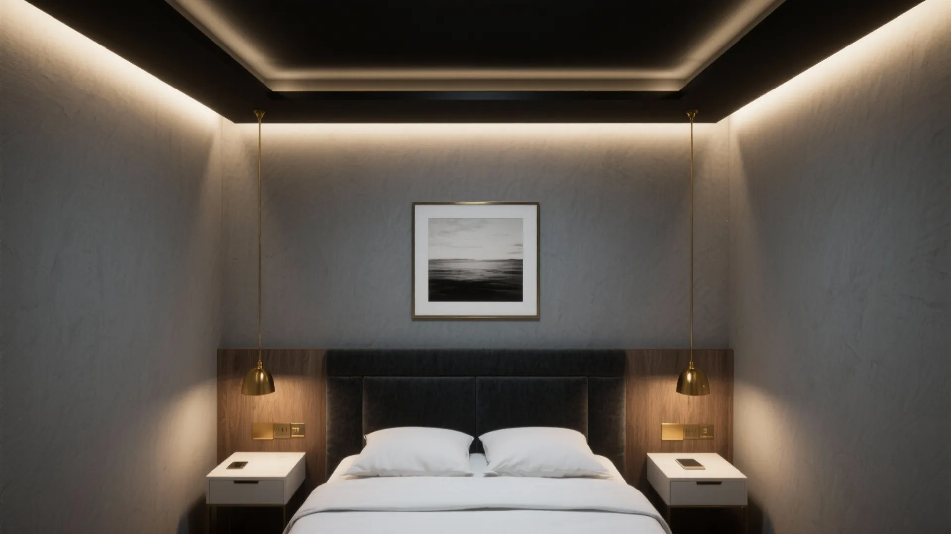 Near-Black Accent Wall or Ceiling (“The Fifth Wall”)