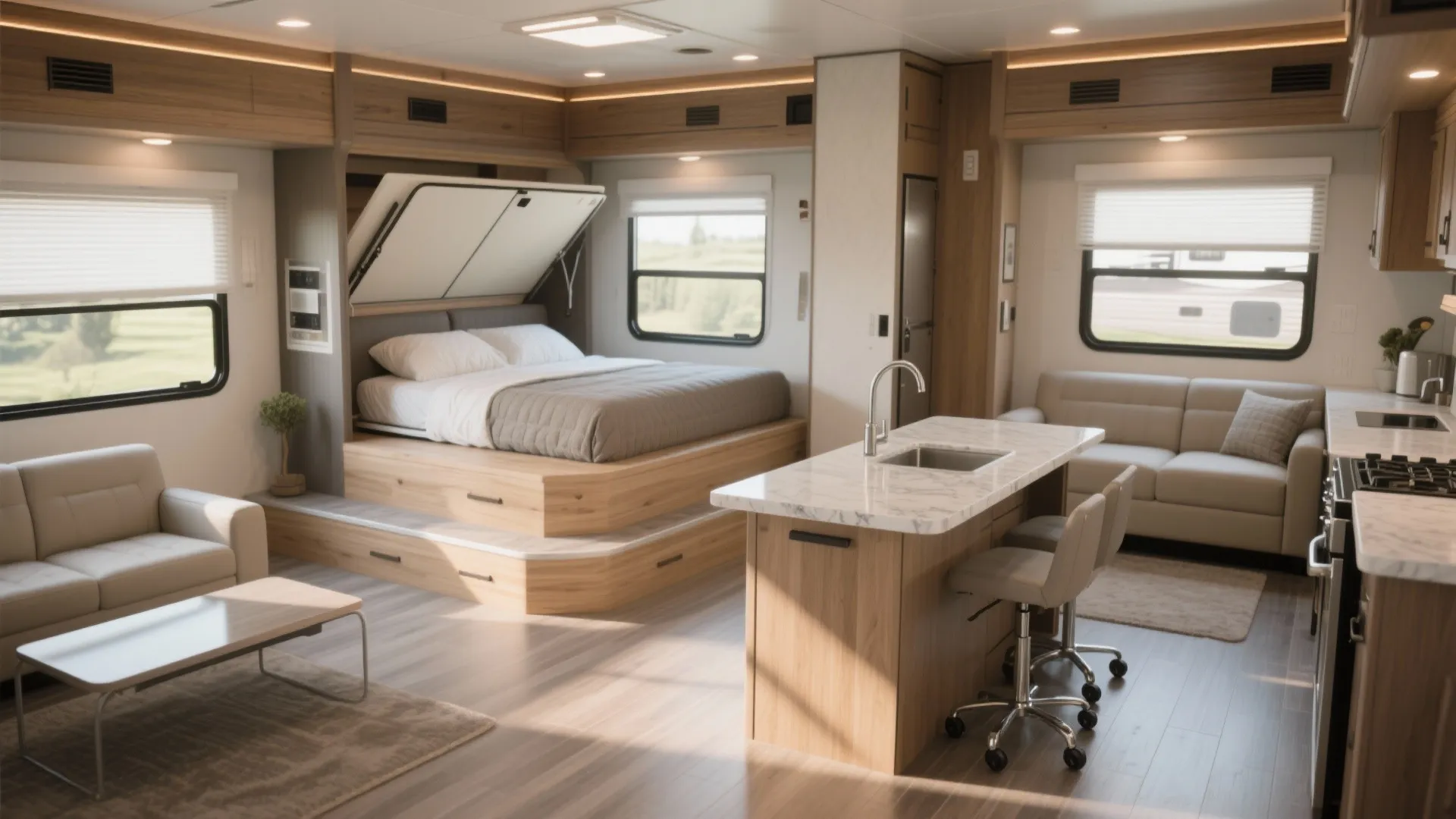 Small Wonders: 5 Ideas for a 2-Bedroom 5th Wheel Trailer: Smart, cozy and stylish tricks I've used to maximize tiny trailer living