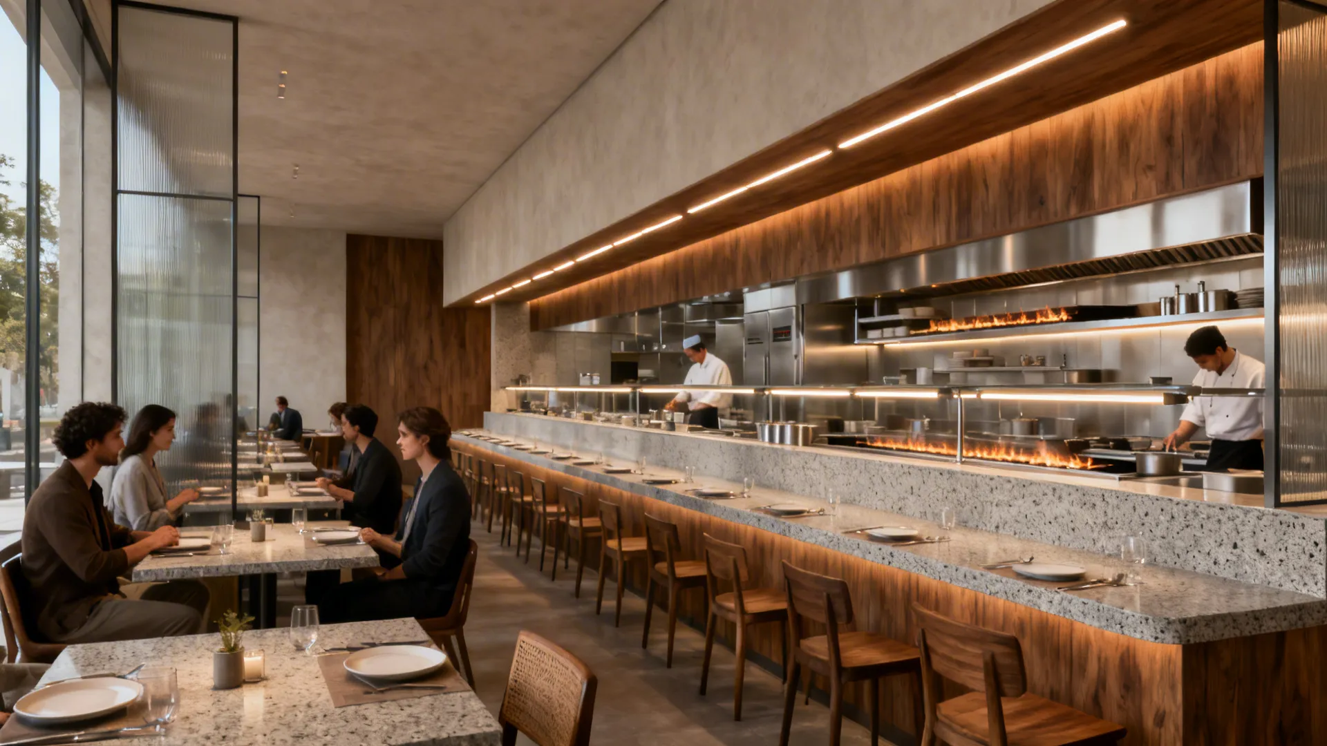 Fine Dine Restaurant Layout with Kitchen: 5 HD Ideas