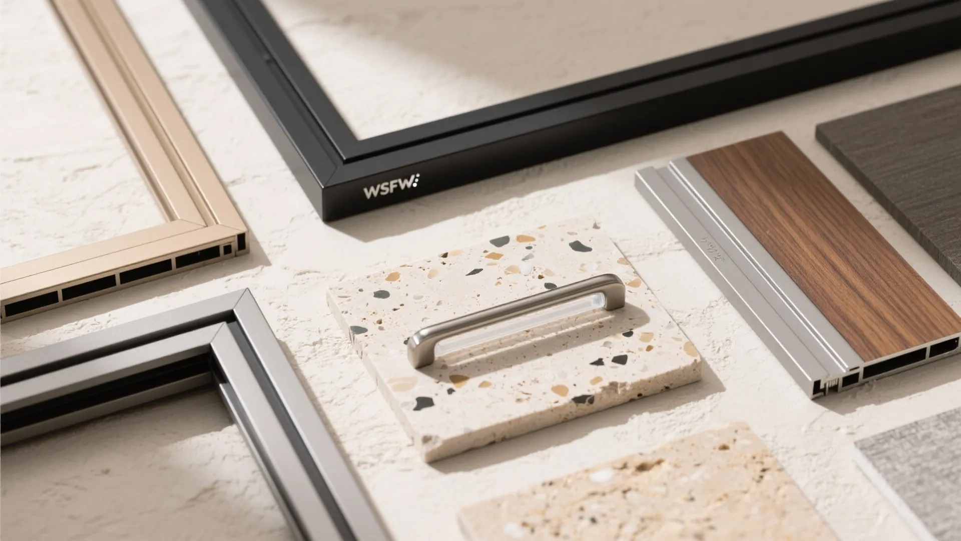 Color and finish strategy: black, champagne, or wood-grain aluminium frames