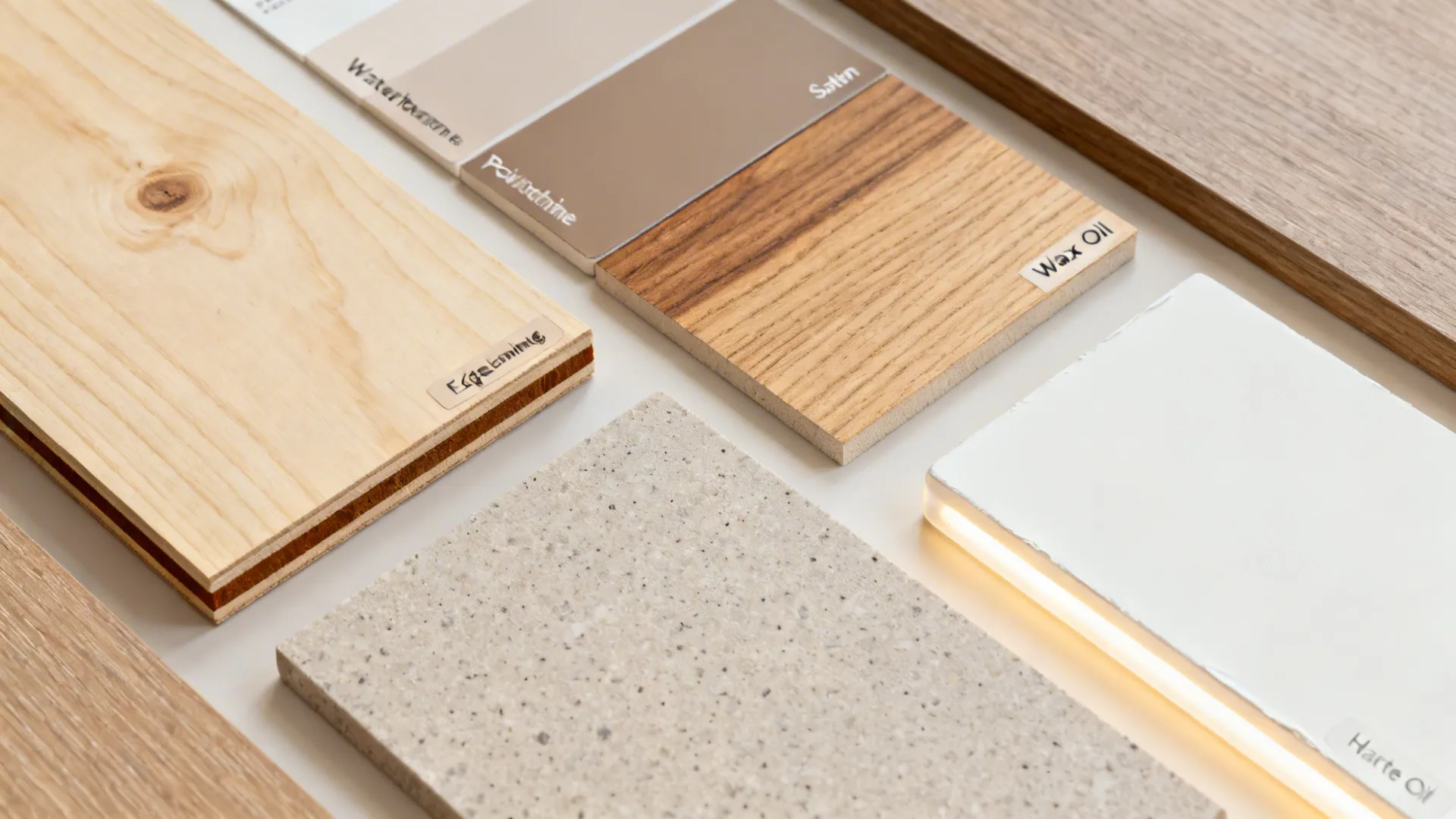 4) Warm Wood Tones with Durable Finishes