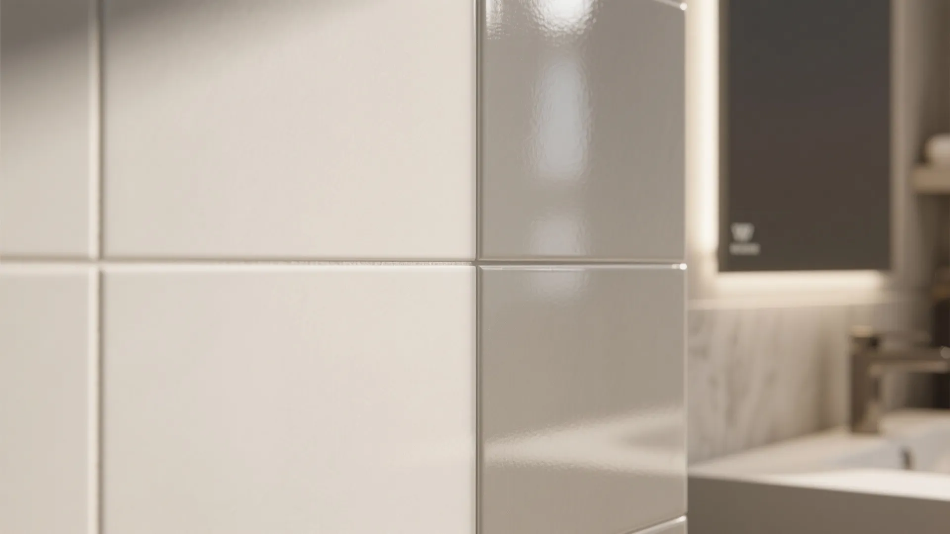 Matte–gloss layering for light play