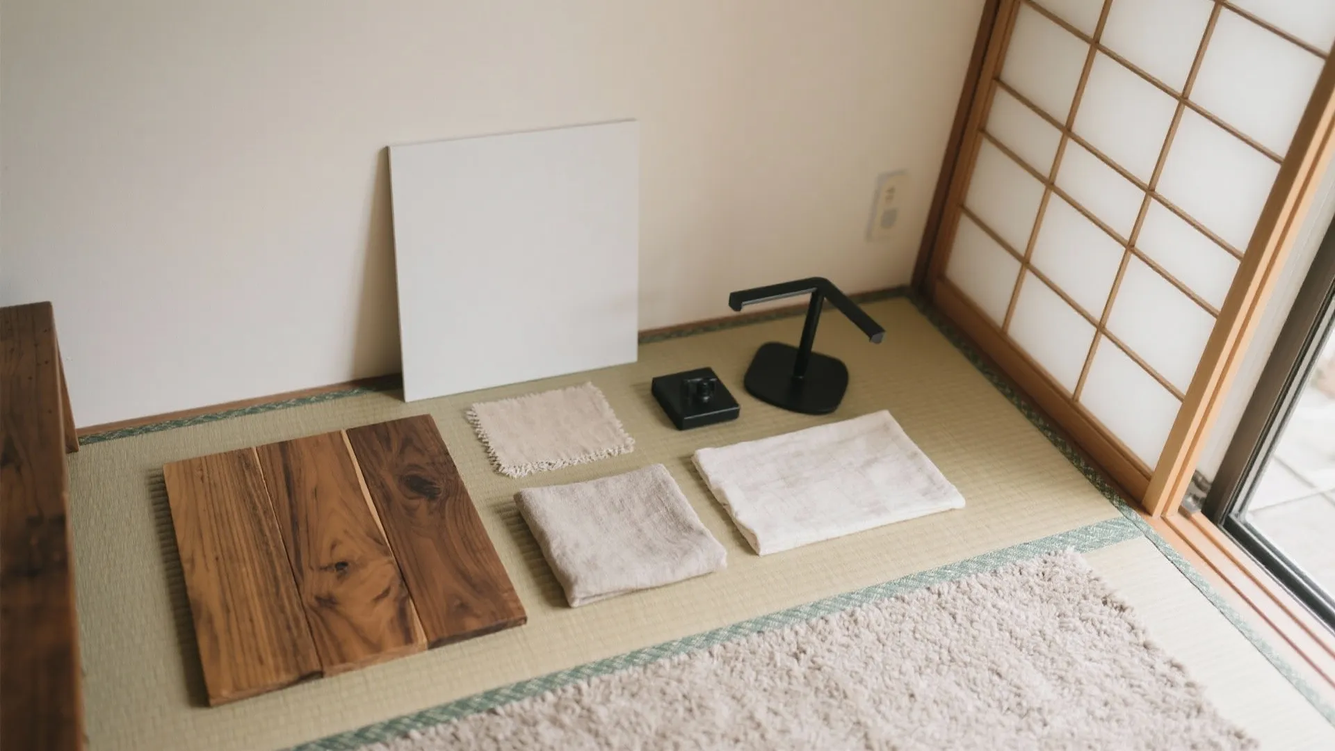 Tips 7: 仕上げは“3素材まで”で秩序を保つ（东京小户型の定番）