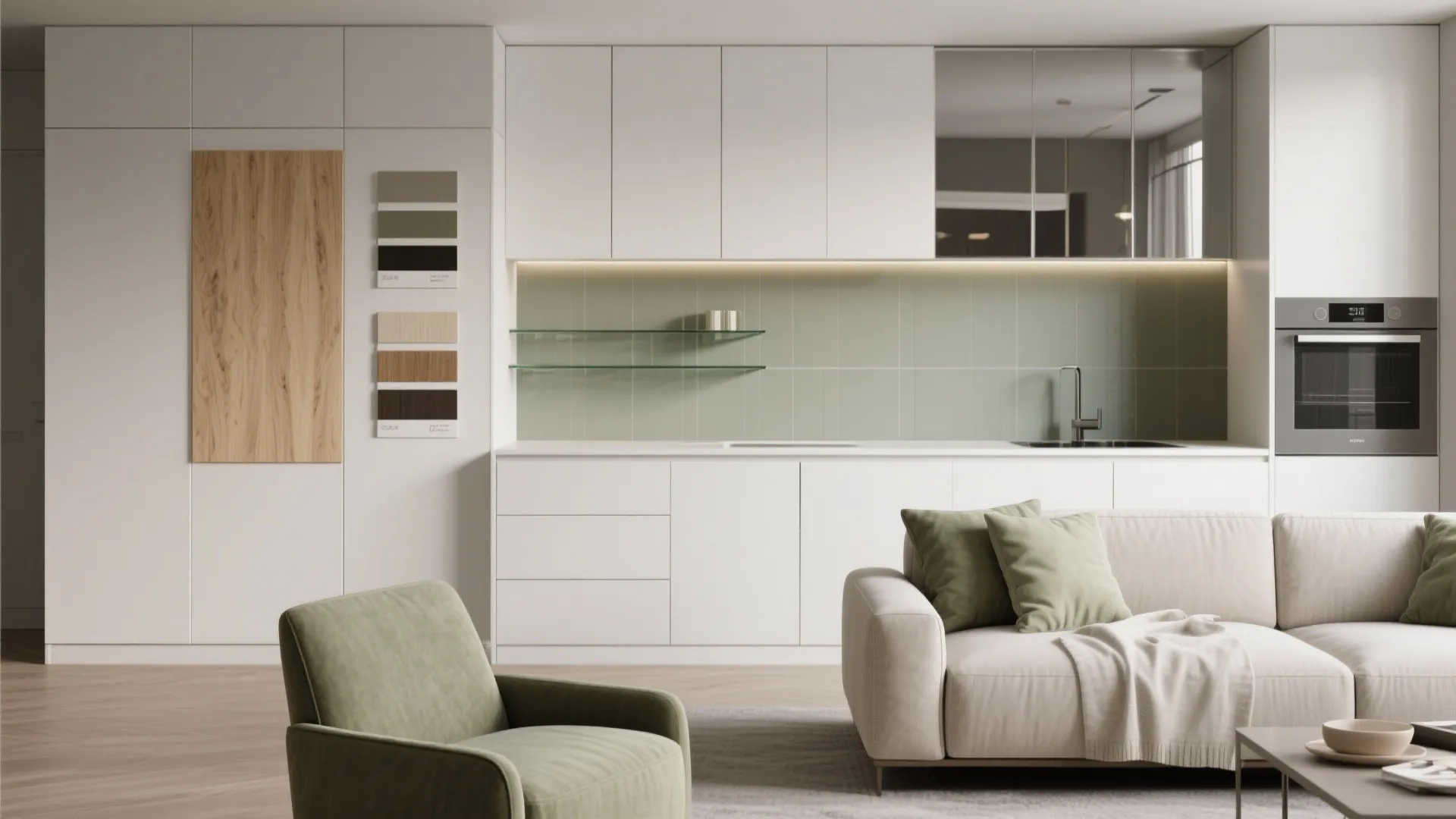 4. Align finishes and use reflective tricks