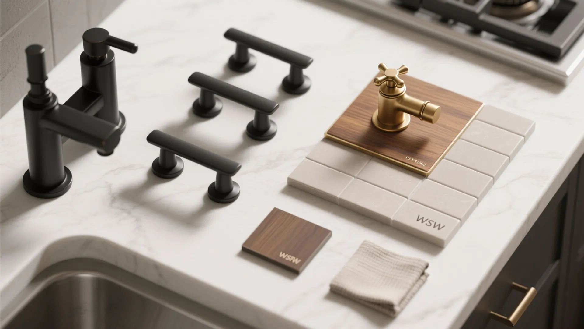 5. Consistent finishes for cohesion